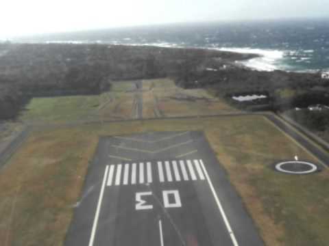 伊豆大島空港より東京ヘリポートへ　JA33VRにて